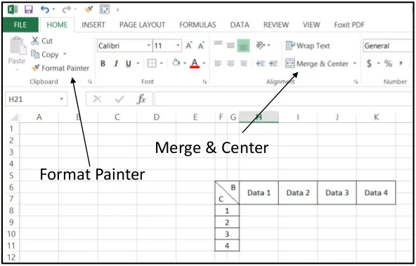 How to Split a Cell Diagonally in Excel?